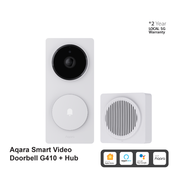 AQARA G410 Smart Video Doorbell + Hubs works with Apple Home and Google Home